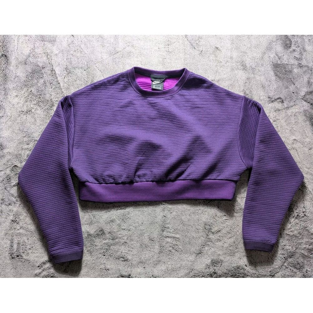 Nike Sportswear City Ready Crop Sweater Women's Size Small Purple